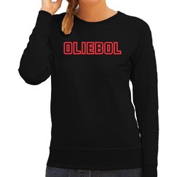 Bellatio Decorations Foute Kersttrui/sweater voor dames - oliebol - rood - oliebollen - nieuwjaar XL - kerst truien