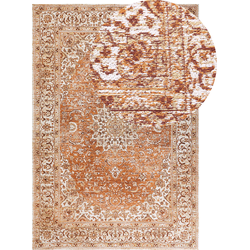 HAYAT - Laagpolig vloerkleed - Oranje - 160 x 230 cm - Katoen