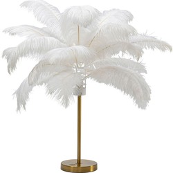 Tafellamp Feather Palm White 60cm