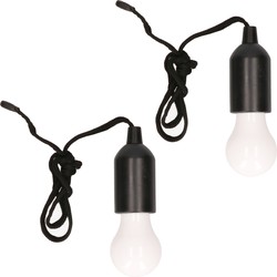 Set van 4x stuks treklampen LED zwart 15 cm - Hanglampen