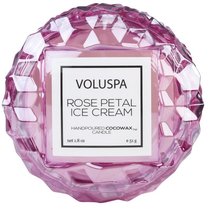 Voluspa Roses Macaron - Geurkaars - 51gr - Petal Ice Cream - 