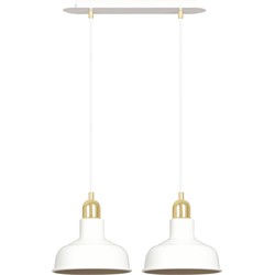 industriële hanglamp Silvestri Wit 2-lichts