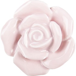 Clayre & Eef Deurknop  Ø 4.5 cm Roze Keramiek Meubelknop
