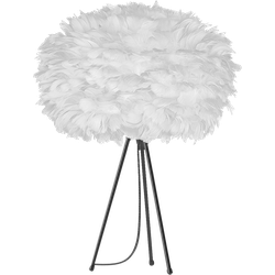 Eos Medium tafellamp white - met tripod zwart - Ø 45 cm
