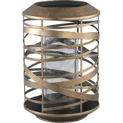 PTMD Anna Windlicht - 18 x 18 x 27 cm  - Ijzer - Goud