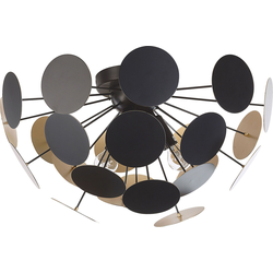 Beliani MARITSA - Plafondlamp-Zwart-IJzer