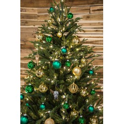 Kunstkerstboom Arkansas met houten voet 228 cm