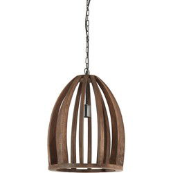 Light & Living - hanglamp - Haranka - bruin - hout - E27 - 2932764