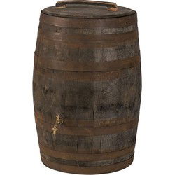 Regenton Whisky 190l met los deksel met handvat, gat vulautomaat, kraan