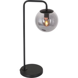 Steinhauer Design Tafellamp - Rookglas - Zwart