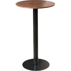 MORELLA - Statafel - Donkerbruin/Zwart - 60 cm - MDF