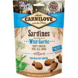 CARNILOVE SOFT SNACK SARDINES / WILDE KNOFLOOK 200 GR