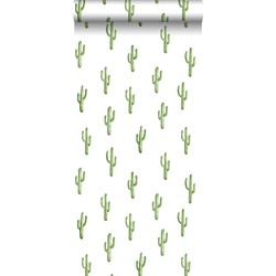 ESTAhome behang kleine woestijn cactussen tropisch junglegroen