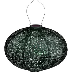 Lumiz Solar Buitenlampion Paisley Oval - Solar Tuinverlichting - 40 cm - Groen