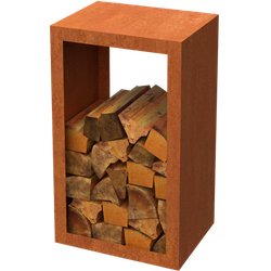 Egura cortenstaal Houtopslag L50 x B30 x H85 cm