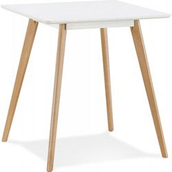 Kleine eettafel GENIUS 80x80x75 cm Wit