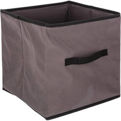 5Five Opbergmand/kastmand - 29 liter - taupe - 31 x 31 x 31 cm - Opbergmanden