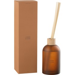 J-line - Geurstokjes Accords Essentiels Ambre Intime-550ml - 9.5x9.5x35.5cm