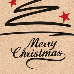 Ambiente kerst thema servetten - 20x st - 33 x 33 cm - natuur - Merry Christmas - Feestservetten