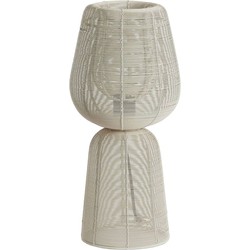 Light & Living - tafellamp - Aboso - beige wit - metaal - nachtkastlamp - E27 - 1883343