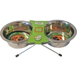 Dinner-set inclusief 2 RVS bakken 21 cm