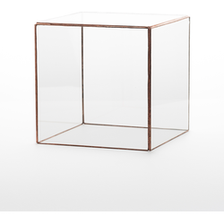 Geometrische Glazen Stolp van Hart & Ruyt - 20cm - Koper