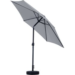 Feel furniture – Parasol – Kantelbaar – 3 meter – Lichtgrijs