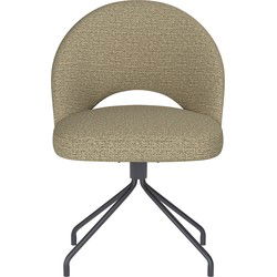 Housecraft Living Mick Eetkamerstoel Draaibaar Metaal Spider Pistache groen