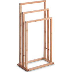 Zeller Handdoekrek - bamboe - 42 x 24 x 81 cm - Handdoekrekken