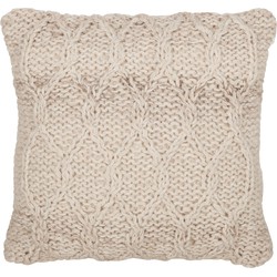 MUST Living Cushion Dolomite,45x45 cm, Ivory, 100% wool