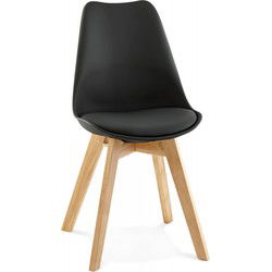 Moderne stoel TEKI 56x48x83 cm Zwart