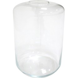HK-living vaas miniatuur tuin transparant glas 28x28x44cm