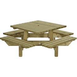 Picknicktafel vierkant 195x195