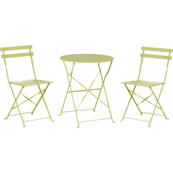 Beliani FIORI - Bistroset-Groen-Staal