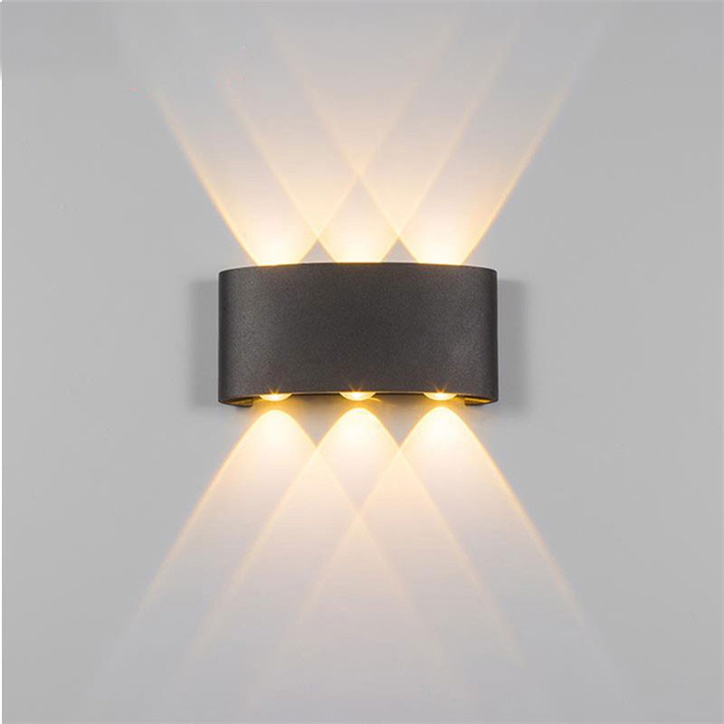 Groenovatie LED Wandlamp 6W Triple Warm Wit, Zwart - 