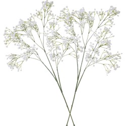 3x stuks kunstbloemen Gipskruid/Gypsophila takken wit 95 cm - Kunstbloemen