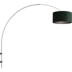 Wandlamp met velvet kap Steinhauer Sparkled Light Groen