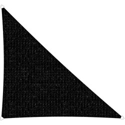 Compleet pakket: Sunfighters driehoek 4x5x6.4m Zwart met RVS Bevestigingsset en buitendoekreiniger