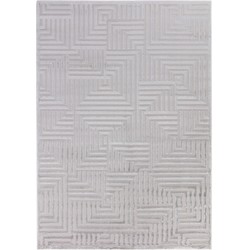 Cara vloerkleed - Cubico Modern Japandi - Zilver - 280 X 370 CM