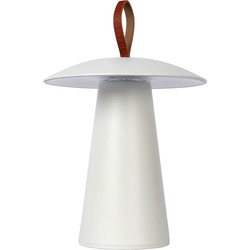 Dimbaar tafellampje oplaadbaar voor terras wit
