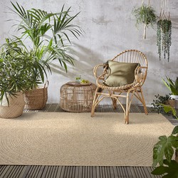 Jute Look Buitenkleed - Ceres Cirkel Naturel