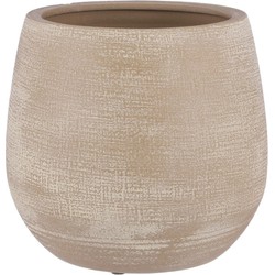 Mica Decorations Victor Bloempot - 25x25x24 cm - Terracotta - Beige