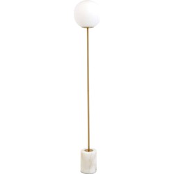 Light & Living - vloerlamp - Medina - wit - glas - design lamp - E27 - 1735026