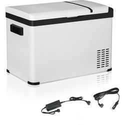 4goodz Outsunny Koelbox Auto 30L met Lcd-scherm Compressor 12/24V DC en 110-240V AC