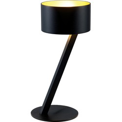 NOMA tafellamp zwart/goud G9 excl
