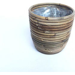 Pot rond ballon streep D18H16 cm - Van der Leeden