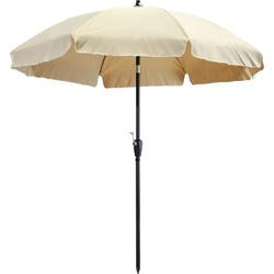 Stokparasol Lanzarote 250 cm crank and tilt ecru zonwering - Madison