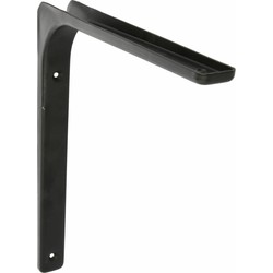 AMIG Plankdrager/planksteun van metaal - gelakt zwart - H250 x B350 mm - Plankdragers