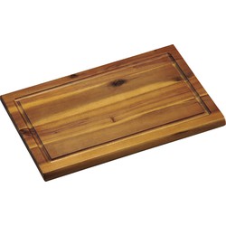 1x Rechthoekige acacia houten snijplanken 21 x 32 cm - Snijplanken