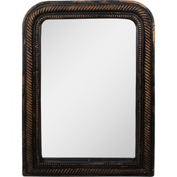 Clayre & Eef Spiegel 77x6x109 cm Goudkleurig Metaal Glas Wandspiegel